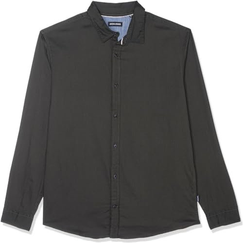 Jack & Jones Herren Hemd Jjegingham Twill Shirt L/S Noos, Rosin/Detail:/Solid/Slim Fit, L