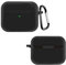 QINOUK Case for RAZER Hammerhead True Wireless X, [Shockproof] Premium Soft Silicone Full-Body Protection Case with D Shape Clip, for RAZER Hammerhead True Wireless X-Black