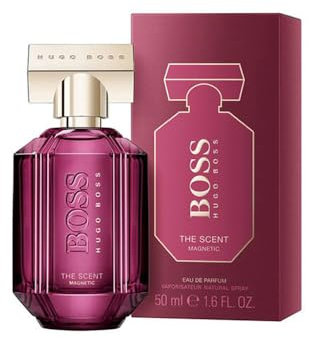 BOSS The Scent Magnetic Eau de Parfum para Mujer | Fragancia femenina ambarina aalmizclada con notas de flor de osmanto | Larga duración | 50 ml