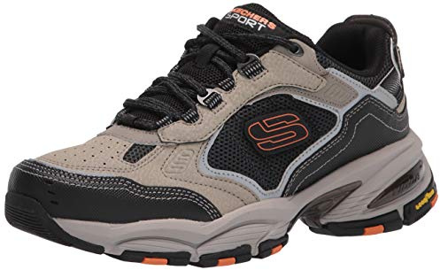 Skechers Men's Vigor 3.0 Arbiter Oxford, Taupe Black, 9.5 UK