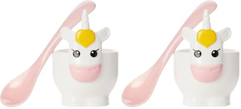 Joie Kitchen Gadgets 16002 Egg Cup and Spoon-16002 Spoon, Plastic, Multicolor (Pack of 2)