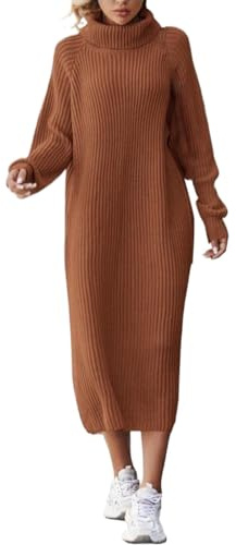 Abito Maglia Donna Invernale Elegante Abiti Maglione Cerimonia Curvy Vestiti In Maglia Eleganti Rosso Sera Pullover Abito Taglie Forti Formale Vestito Lungo Elasticizzato Capodanno Cocktail Autunno