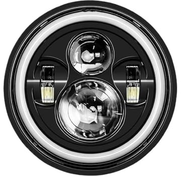 Faro Anteriore A LED Da 7 Pollici Nero Per Moto Motociclo Faro(F) VETJMUA Ducati Monster 1993-2008
