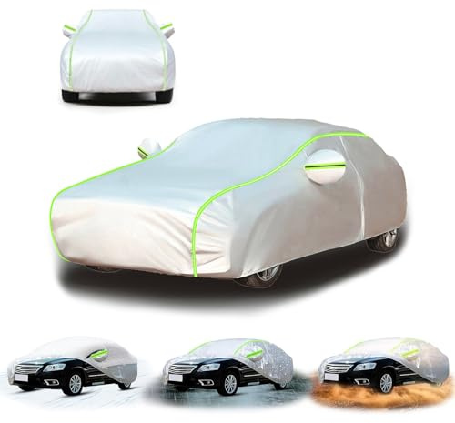 Telo Copri Auto Per Lancia Musa 2003-2012, Telo Copriauto da Esterno,Coperture Per Carrozzeria Auto,Copertura Per Esterno impermeabile antivento resistente ai raggi-v83