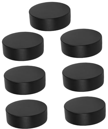 ERINGOGO 7 St Mini Inomhus Hockeypuckar Pu-skum Puckar för Träning och Inomhusspel med Förbättrad Grepp och Stabil Precision