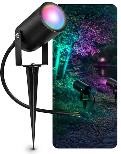 SSC-LUXon KALOA Gartenstrahler schwarz Erdspieß Smart GU10 WLAN RGBW IP65