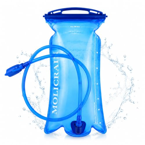 1.5L Leakproof BPA-Free Hydration Bladder for Running & Outdoor Adventures | Hydration Bladder with No Plastic Taste, BPA-free PVEA Material, Fast Flow Valve and Wide Opening for Trail Running & Hiking.