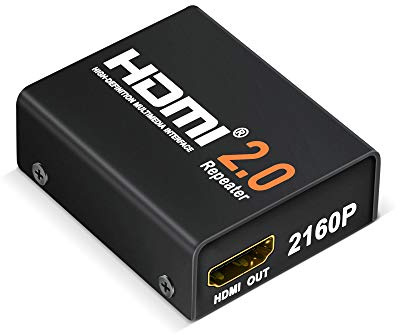 JerGO 4K2K 1080P 3D HDMI Booster, HDMI 2.0 Signal Amplifier Repeater Boost Up to 200ft Transmission Distance 18Gbps Bandwidth for HDTV,PS4, Oculus and More (HDMI 2.0)