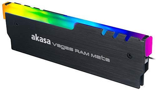 Akasa Vegas RAM Mate | Addressable RGB Heatsink Cooling Vest | aRGB RAM Fin | DIY PC Gaming | Aluminium Heatsink | AK-MX248