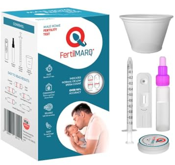 Fertility Test for Male, Home Sperm Test Kit for Men | Indicates Normal or Low Sperm Count | Convenient Accurate and Private | Easy to Read Results