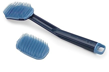 Joseph Joseph CleanTech Cepillo de Fregar con Cabezal de Recambio-Azul, One Size