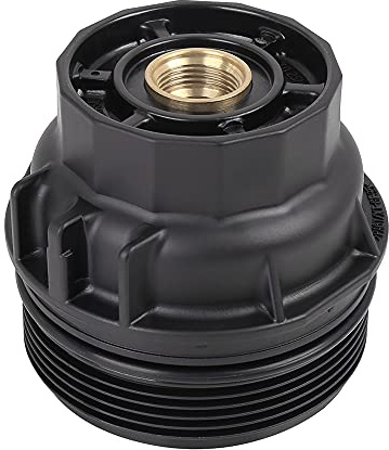 X AUTOHAUX Negro Aceite Motor Filtro Carcasa Tapa Cubierta para Coche 15.620-36.020