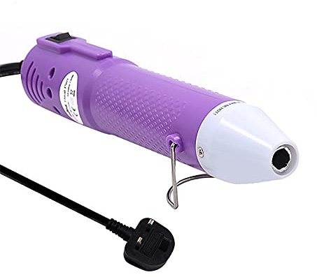 mofa Embossing Heat Pen,Mini Heat Gun,Hot Air Pen Tools Shrink Pen with Stand for DIY Embossing and Drying Paint Multi-Purpose Electric Heating Nozzle 150W 230V (Purple)