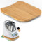 ANBOXIT Tabla Deslizante para Thermomix TM6/TM5, Base para Thermomix con Ruedas, Soporte para Bimby,de Bambú - Bambú