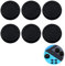 tiyiyok 6 Piezas Tapas de Silicona para Joystick, Agarres para el Pulgar de Repuesto, Thumb Grip Set para Mandos de Consola, Tapones para Joystick Negros