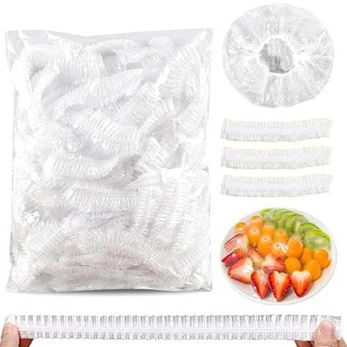 Charlotte Alimentaire Reutilisable 300 Pièces Sacs De Conservation Frais Film Alimentaire Elastique Charlottes Alimentaires,Pour Conservation Fruits Et Légumes Pour Garder Les Aliments Frais.