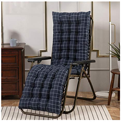 SimidunEUR Auflage für Deckchair Liege-Stuhl Polster-Auflage Weich Und Bequem Dicker Bezug für Den Außengebrauch (Ohne Stuhl),Blau 1,48 * 155 cm