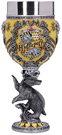 Nemesis Now Harry Potter Hufflepuff Hogwarts House Collectable Goblet, Gelb, Silber, 1.25 picometer One Size