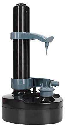 Pelador de patatas, pelador eléctrico, cortador automático multifunción, herramienta de pelado para patatas de cocina, verduras, frutas (negro)
