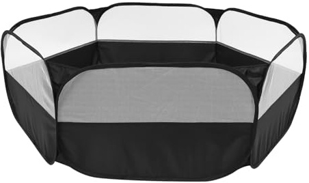 HIAKDOFT Enclos Pliable Nylon pour Petits Animaux Intérieur et Extérieur Clôture et Sécurisée pour Hamster Chinchilla Tortue Facile à Installer et Transporter
