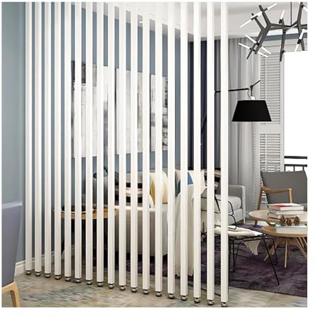 YPIOUREN Biombo Moderno De Listones De Madera, Separador De Ambientes con Postes, Mamparas Modernas For Privacidad Y Paredes, For Sala De Estar, Restaurante Y Oficina.(2 Sticks,240cm/94.4in)
