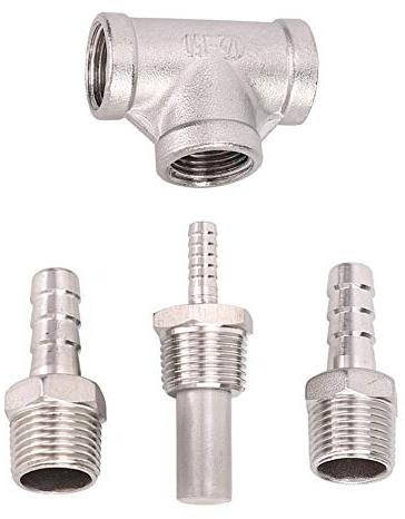 Household Stainless Steel Beer Brewing Inline Aeration Stone Aerator Kit Oxygenation Diffuser for Homebrew Accessories
