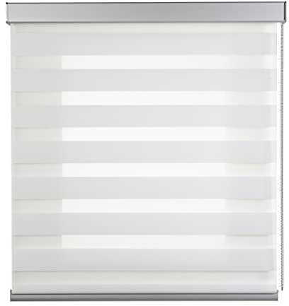 STORESDECO Premium Doppelrollo mit Bohren 250H x 140B cm für Fenster & Türen - Zuverlässiger Licht- & Sichtschutz - Kindersichere Rollos für Fenster mit Bohren & Einfacher Montage - Mit&Ohne Motor