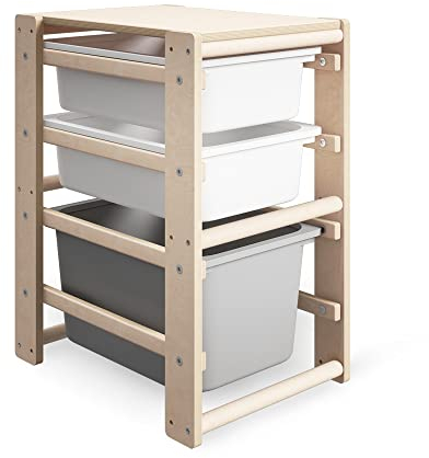 MAMOI® Spielzeugregal für Spielzeug, Möbel Regal für kinderzimmer, Bücherregal für Kinder Kinderregal aufbewahrung, Bücherkiste Schrank Regale mit/ohne Einsatz