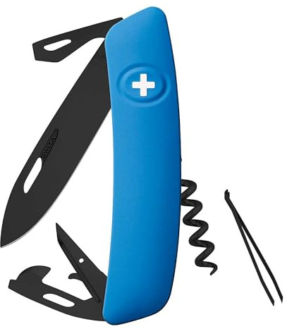 Swiza Herren D03 Taschenmesser, blau, 17 cm