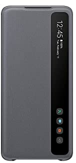 Samsung Galaxy S20+ Case, Official S-View Flip Cover (Gray)