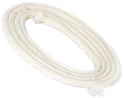 NKlaus 5 meter veke med glasfiber veke rund Ø 4mm för smältande ljus spritlampa oljelampa för renad lampolja paraffinolja trädgårdsbrännare paraffinlampa 1257
