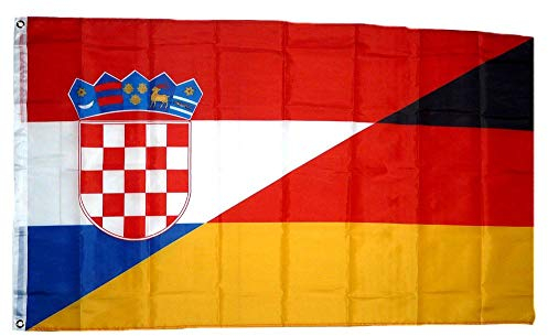 Fahne/Flagge Deutschland/Kroatien 90 x 150 cm