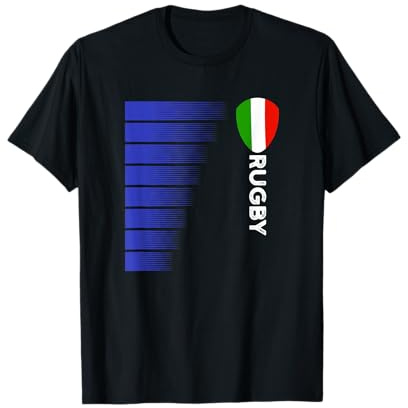 Rugby Italia Camicia da rugby per italiani e tifosi dell'Ita Maglietta