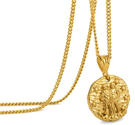 Kedja herr, halsband med stjärntecken hänge för män, rostfritt stål 12 konstellationskedjor, astrologipräglat hängsmycke, halsband, perfekta födelsedagspresentidéer för kvinnor och män, 55 cm