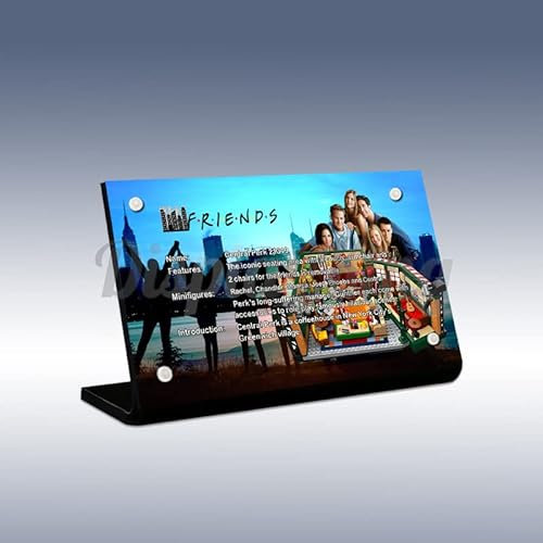Acrylic Display Plaque for Lego Central Perk 21319 (Lego Set is not Included)