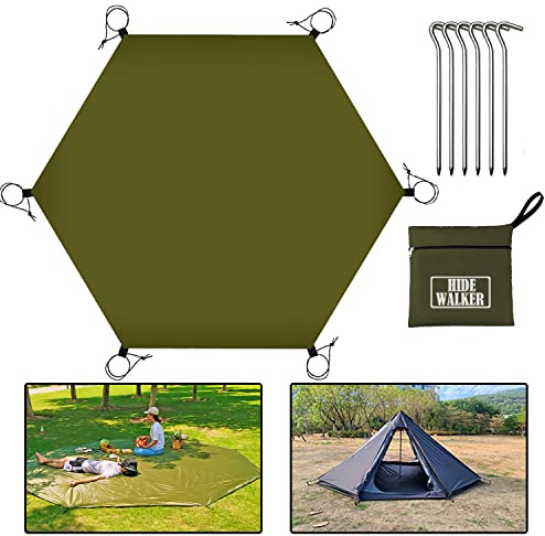 3.3x2.9m Large Waterproof Ground Sheets for Camping Heavy Duty Underlay Under Tent Tarp Outdoor Awning Carpet Universal Tent Footprint Groundsheet