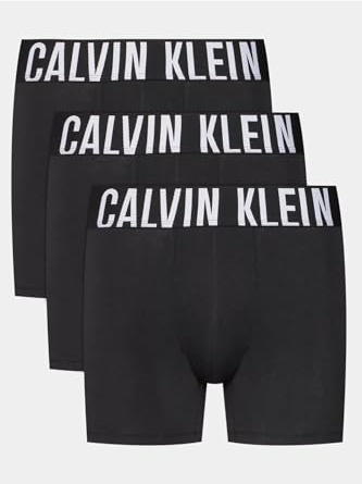 Calvin Klein Herren 3er Pack Boxer Briefs Unterwäsche, Schwarz (Black/Black/Black), XXL