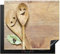 KitchenYeah© Herdabdeckplatte Einteilig Küche Herdabdeckung Induktionsfeld Ceranfeld Herdabdeckplatten Vinyl Matte Aufrollbar Holz - Löffel - Braun - Smiley - 60x52 cm
