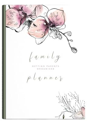 Perfect Planner Company - Family & Lifestyle Planner - Undated A5 Personal Planner - Children's Activities - Finances, Budgets, Holiday Planning - 100gsm FSC Paper - Flexi Cover, Orchid
