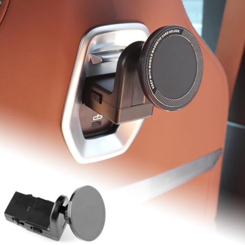 KUNGKIC Supporto per tablet da auto per BMW X3 X5 X6 I20 G05 G06 G45 G60 G61 G70 Mag-Safe Supporto magnetico per cellulare da auto, poggiatesta universale girevole a 360°