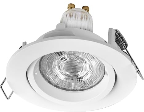 OSRAM Foco empotrable LED Spot Set Twistlock blanco flexible, 2,6 W 2700 K blanco cálido, aluminio, sistema twistlock