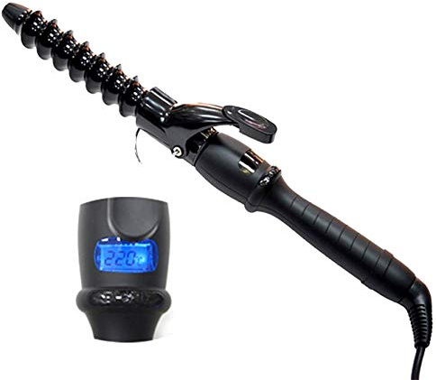 YONAIL Spiral Curling Tongs, 32mm Hair Curler Wand Ceramic Coating Beach Wave Curling Iron for Long Hair, Big Barrel Hair Wand, Spiral Wavy Curler Fast Heating Styling Tools