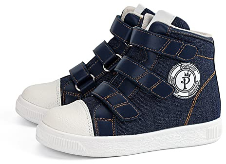 Zapatos ortopédicos para niños y jóvenes, Botas de Tela Vaquera con Soporte para el Arco y el Tobillo, Suelas Antideslizantes, corrigen los pies Planos y el valgo/varo de los niños