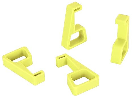 4 Soportes Horizontales para Consola de Juegos para PS4, Soporte de Elevación de Consola Resistente Al Deslizamiento para Consola PS4, Soporte de Refrigeración (Palabra Amarilla 1,3 kg 2,8 LB)