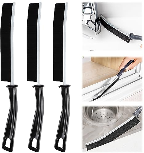 SUPRROW Cepillo de limpieza de grietas,cepillo de limpieza para esquinas muertas, cepillos multifuncionales,cepillo de limpieza para surcos de ventanas,cepillo de detalles