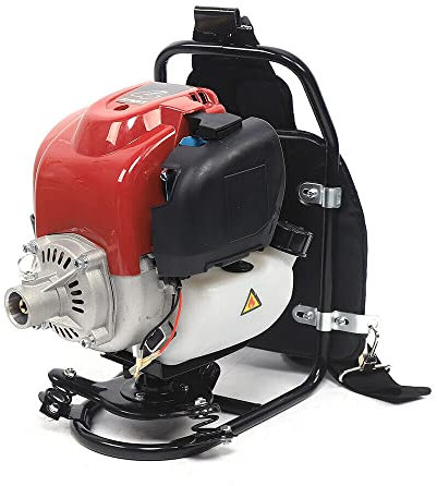 LANNADD 3 In 1 4-Takt Multitool Rucksack, Motorsense Rasentrimmer Benzin Freischneider, Rasentrimmer Ersatzteile Geeignet Zum Jäten Ernten Roden und Graben Auf Landwirtschaftlichen Feldern