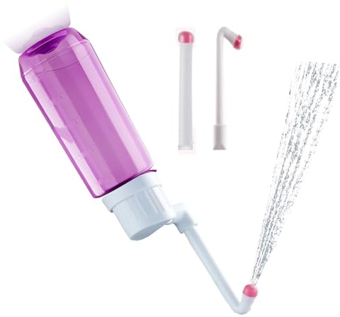 Brigtviee Peri Bottles for Postpartum & Perineal Care, Portable Bidet Douche Bottles for Women, Upside Down Perineal Bottle, Portable Travel Bidet for Personal Hygiene Cleaning, 500 ml/16.9 OZ
