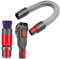 Dusting Brush + Flexible Extension Hose+Combi Brush Compatible with Dyson V15 V7 V8 V11 V10 Vacuum Cleaner,Bristle Dust,Removal Scratch-Free Dusting Brush,Replacement for V8 Cordless Vacuum Parts