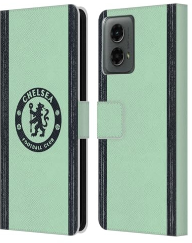 Head Case Designs Officially Licensed Chelsea Football Club Third 2023/24 Kit Leather Book Flip Case Cover Compatible With Motorola Moto G (2024)
