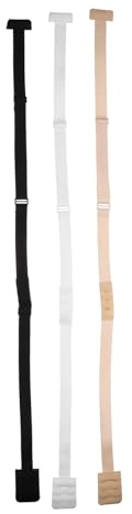AKOOSY Spalline Regolabili Prolunga per Reggiseno Schiena Incrociata per Reggiseno da Donna 3 Pezzi in Nylon e Plastica Antiscivolo e Confortevoli per Abiti senza Colore Casuale